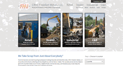 Desktop Screenshot of freedommetals.com