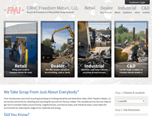 Tablet Screenshot of freedommetals.com